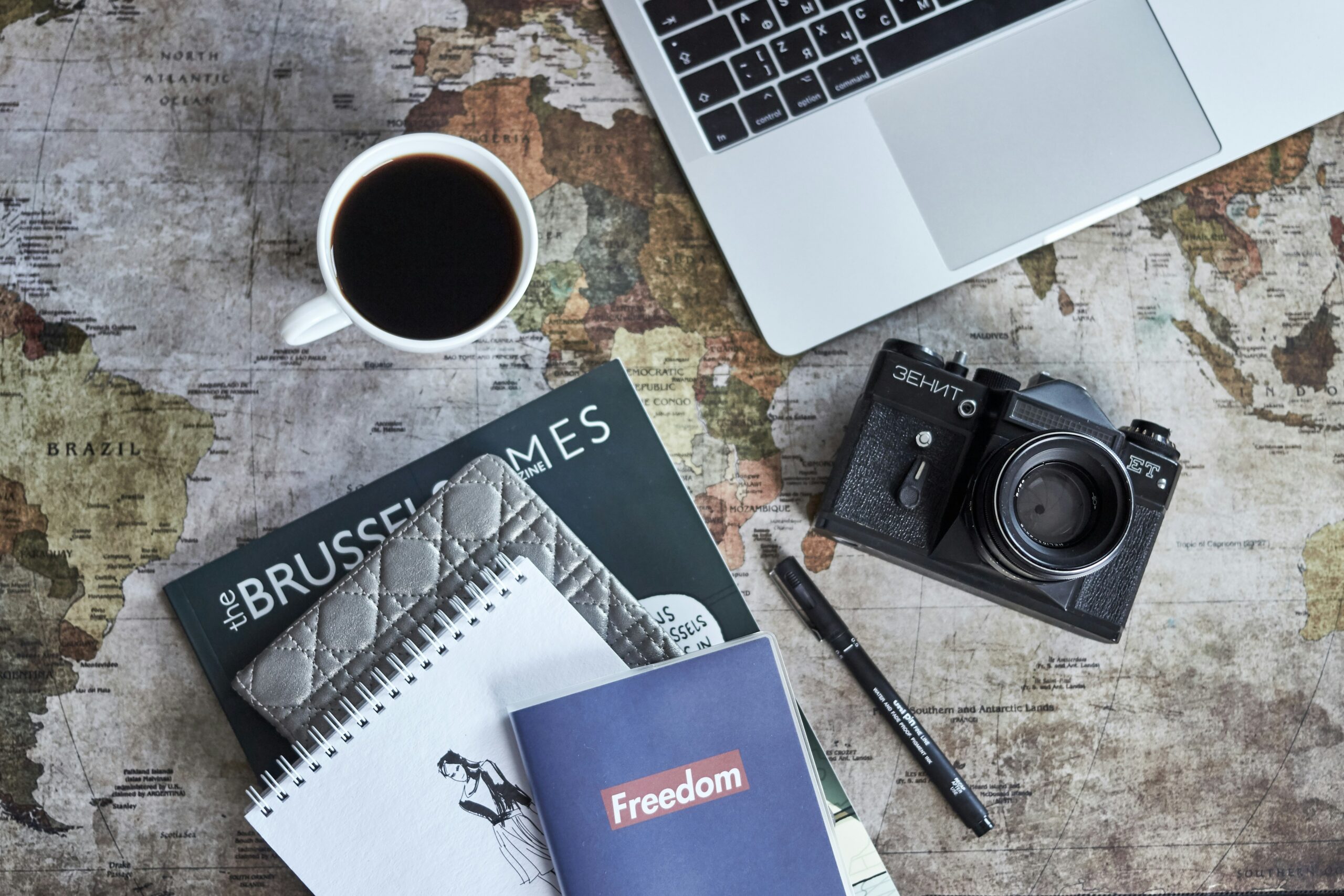 freelancer working on laptop
